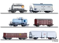 Tillig 01137 - TT - 6-tlg. Güterzugset 80 Jahre Nenngröße TT, Ep. IV